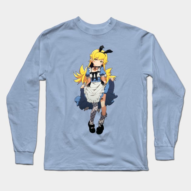 Monogatari - Shinobu Oshino Long Sleeve T-Shirt by TobiGL